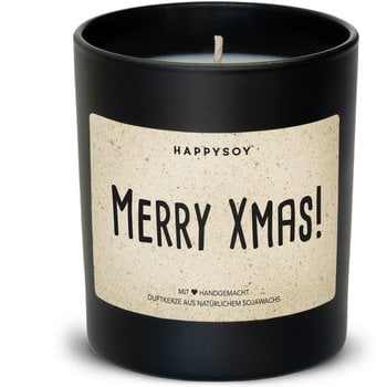 Happysoy Merry Xmas Kerze