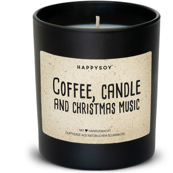 Happysoy Coffee, Candle and Christmas Music Kerze