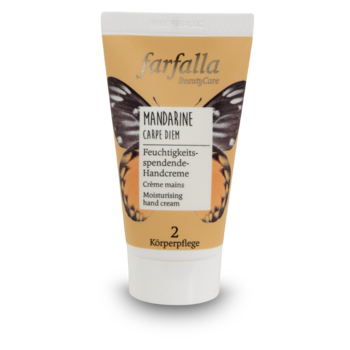 Farfalla Feuchtigkeitsspendende Handcreme Mandarine Carpe Diem