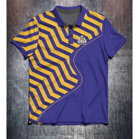 Odin Sportswear Purple Yellow Zigzag