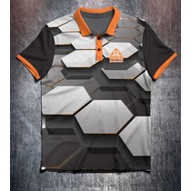 Hexagon Grey Black