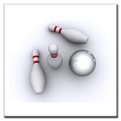 BowlingShopEurope Tegeltje "Pins"