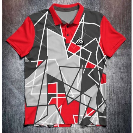 Odin Sportswear Abstract shapes Red Grey