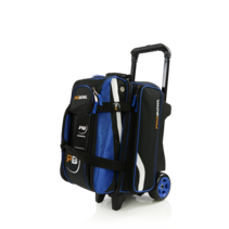 900 Global Deluxe 2 Ball Roller Bowling Bag- Blue/Gold