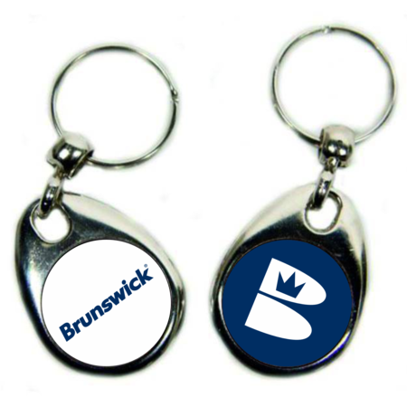 Brunswick Round Metal Key Chain with Double Picture