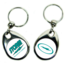 Storm Round Metal Key Chain with Double Picture