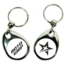 Roto Grip Round Metal Key Chain with Double Picture