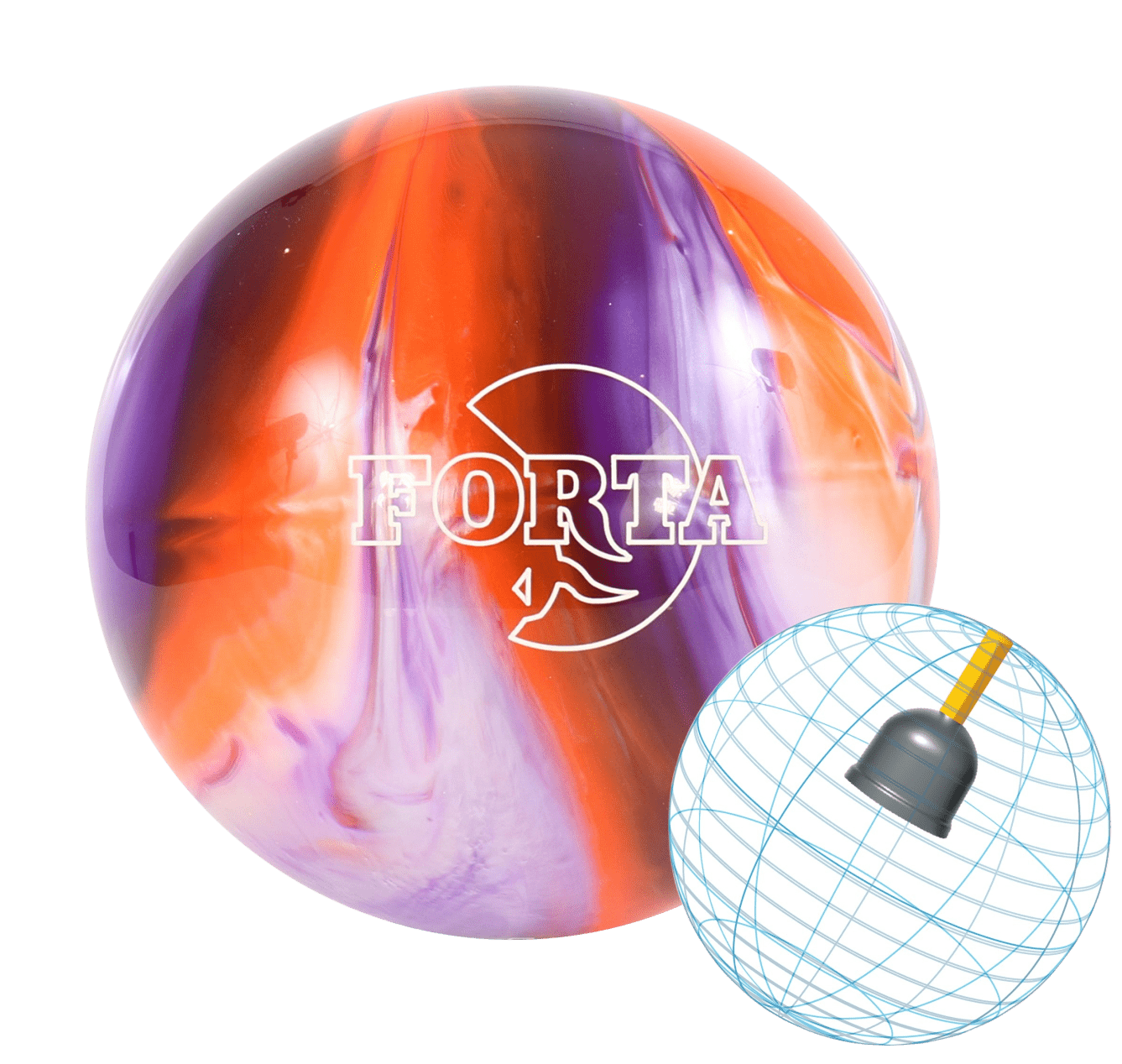Pro Bowl Forta White/Purple/Orange