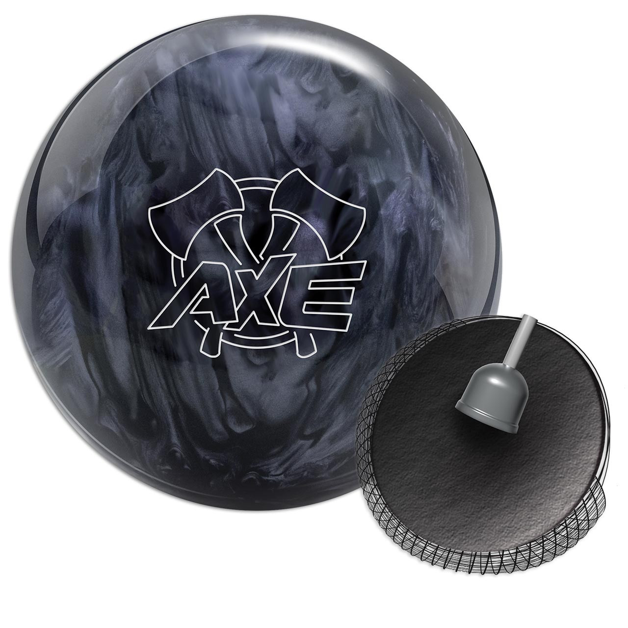 De Hammer Raw Black/Purple/Teal Pearl bowlingbal bij