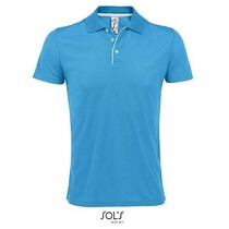 Sports Polo Shirt Aqua