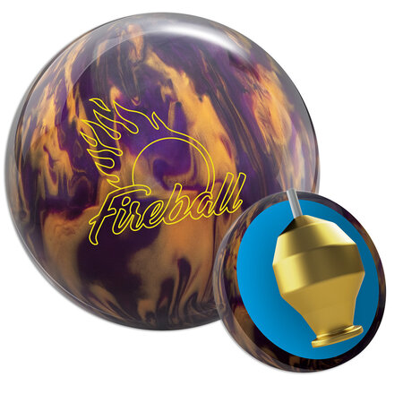 Ebonite Fireball Purple/Gold