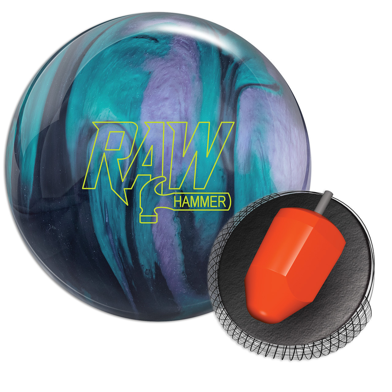 Bestel de Hammer Raw Smoke/Blue/Gold bowlingbal