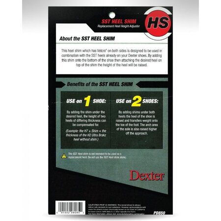 Dexter HS SST Heel Shim