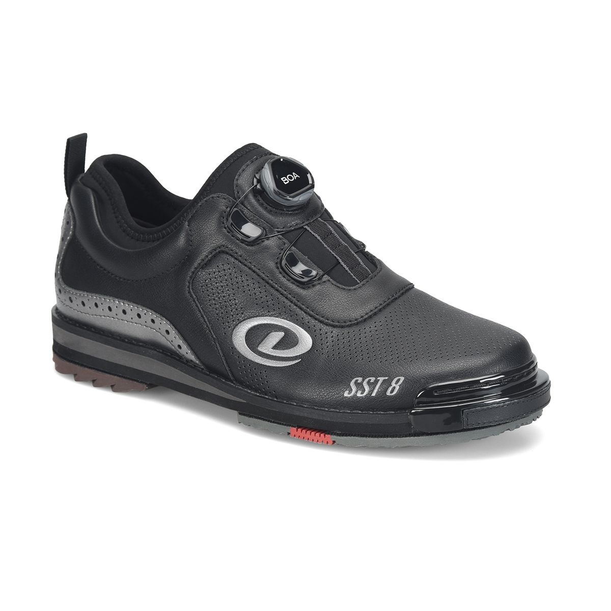EMAX | Bowlingschoenen voor dames en heren | Bowlingschoen met wisselzool | Dexter - DexLite Pro BoA |, lichtgrijs/blauw., 38 EU