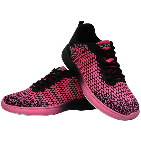 Pyramid Women's Path Lite Seamless Mesh Black/Hot Pink