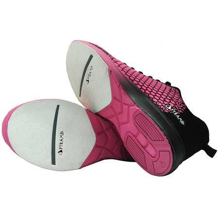 Pyramid Women's Path Lite Seamless Mesh Black/Hot Pink