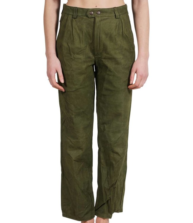 Pantalons Vintage: Pantalons en Cuir pour Femmes