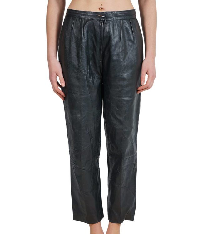 Pantalons Vintage: Pantalons en Cuir pour Femmes