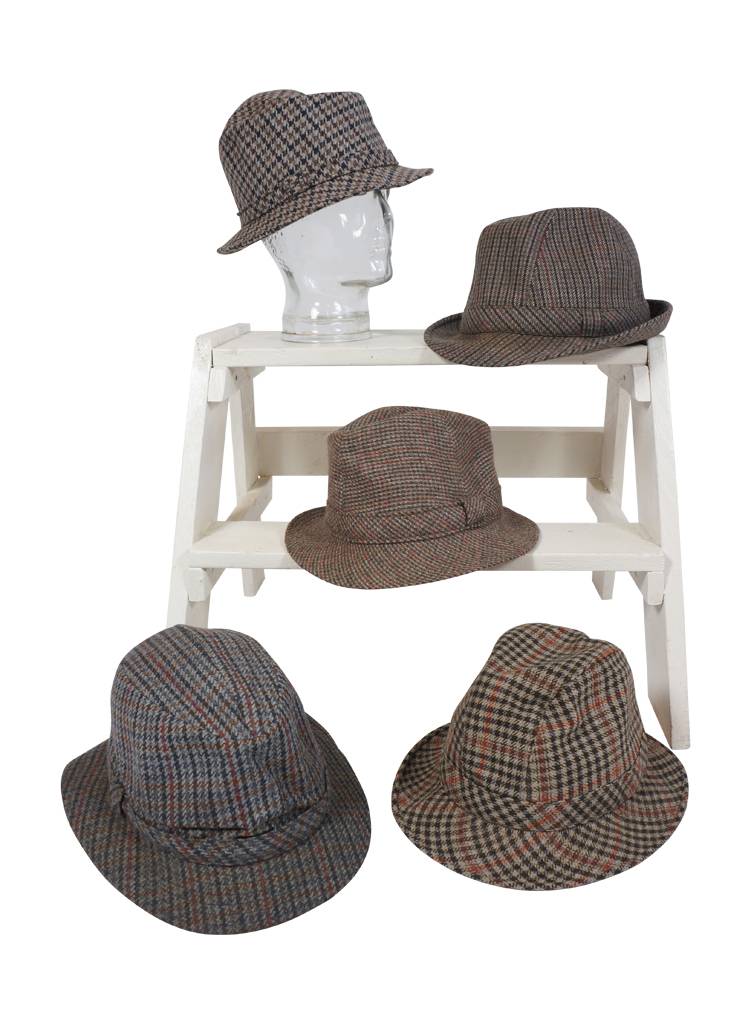 Vintage Hats Checkered Hats ReRags Vintage Clothing Wholesale