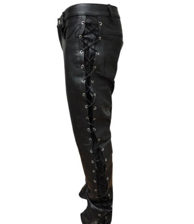 Pantalons Vintage: Pantalons en Cuir Cinq Poches