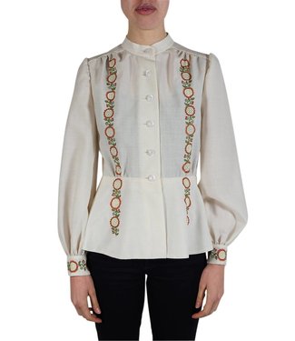 Vintage Oberteile | Bestickte Blusen