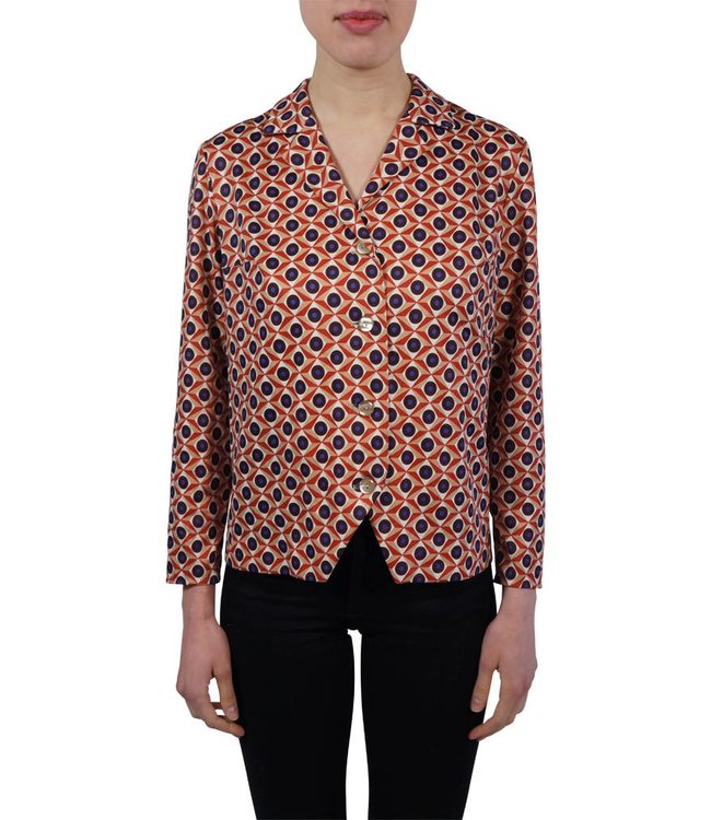 Vintage Tops: Y2K 70's Print Blouses