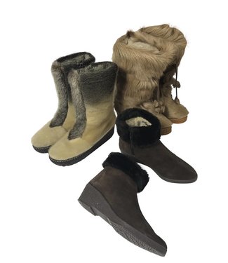 Vintage Schuhe | Fur Stiefel