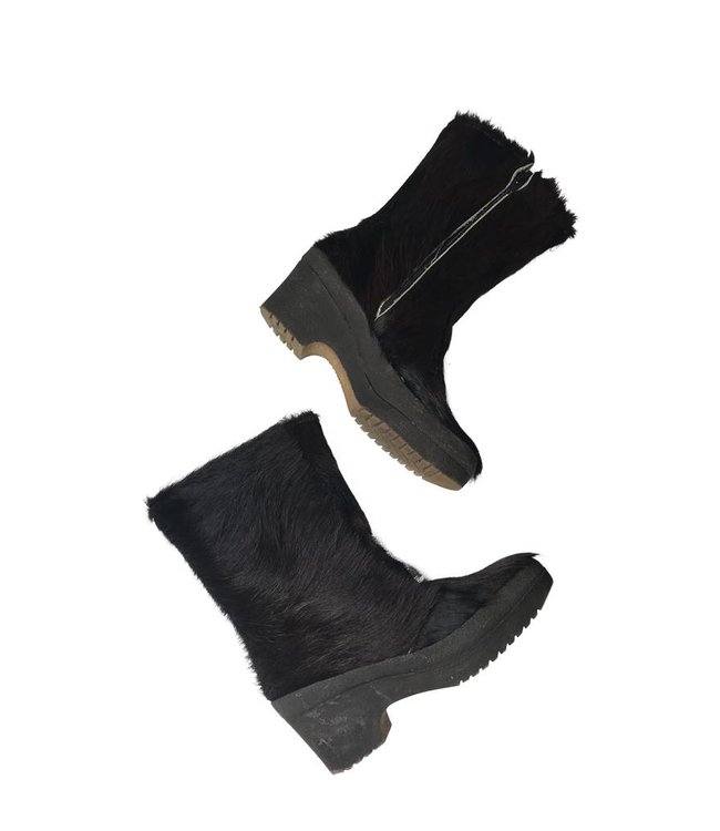 Chaussures Vintage: Bottes Fourrées