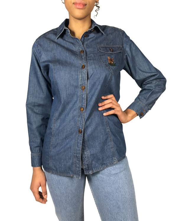 Vintage Tops: Denim Blouses
