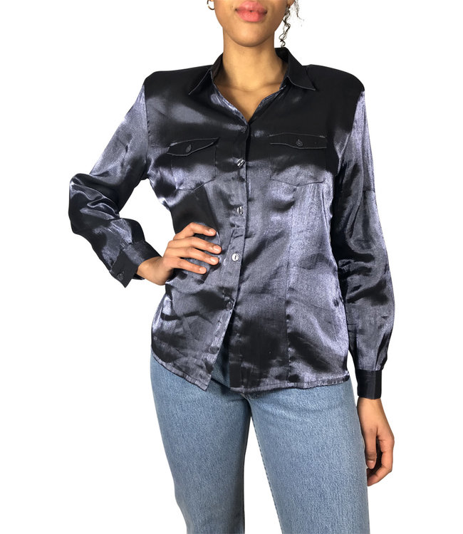 Vintage Tops: Metallic Blouses