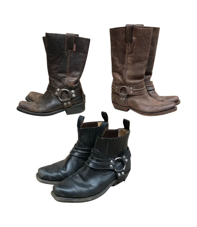 Chaussures Vintage: Bottes de Motard