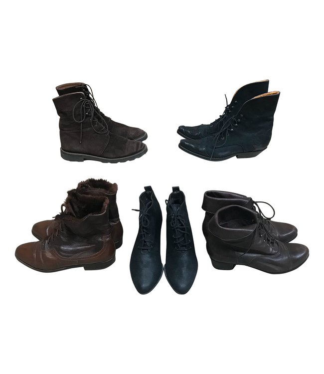 Vintage Shoes: Lace Boots