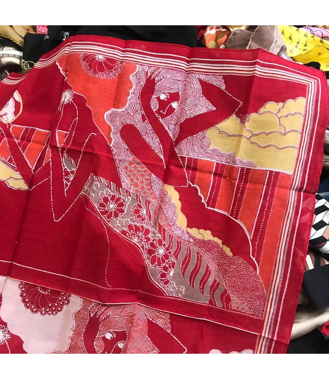 Vintage Scarves: Polyester / Silk Scarves