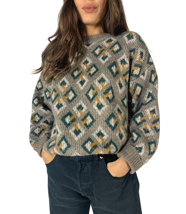 Tricot Vintage: Pulls Imprimés