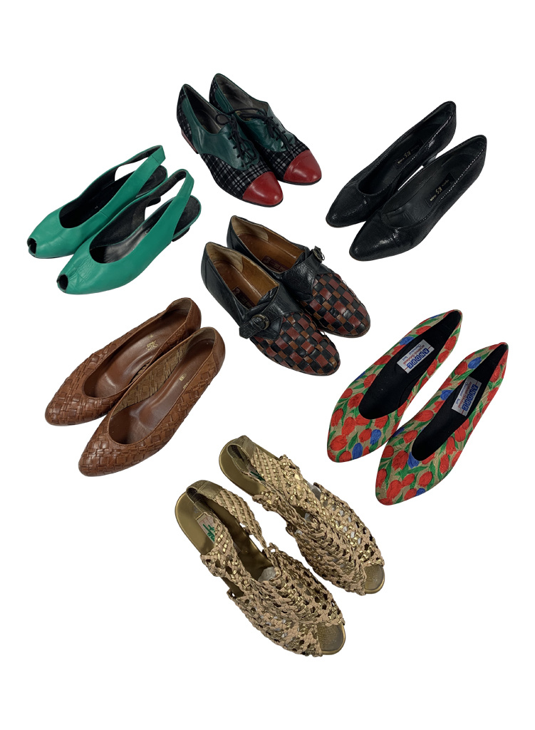 Vintage Shoes: Ladies Shoes Mix - ReRags Vintage Clothing Wholesale