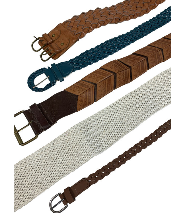Ceintures en Cuir Tressées Vintage en Gros | ReRags