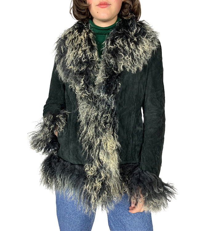 Vestes Vintage: 70s Vestes en Daim pour Femmes