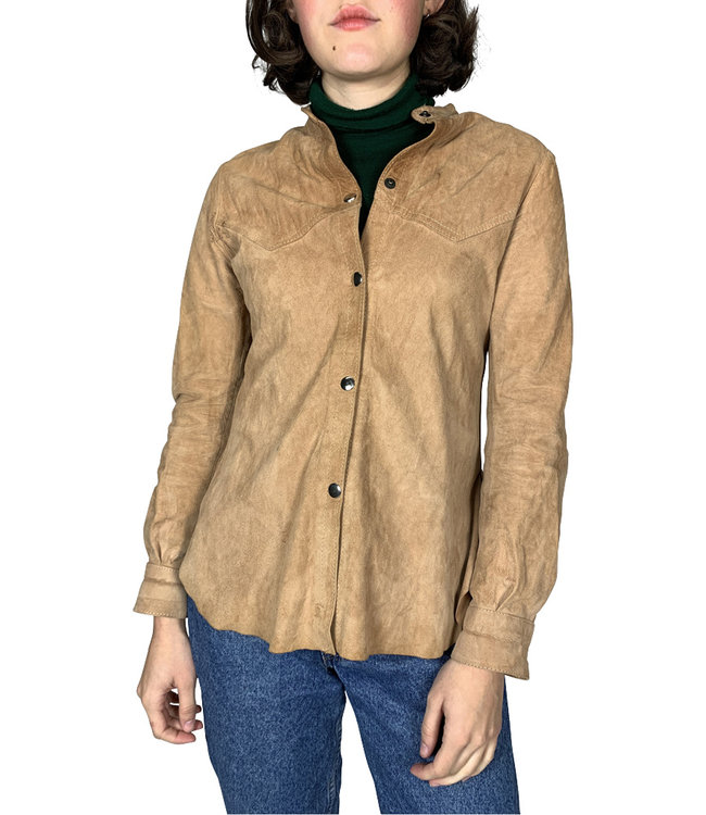 Vestes Vintage: 70s Vestes en Daim pour Femmes