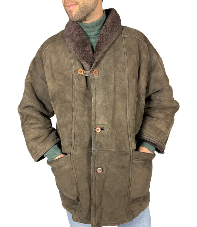 Vintage Coats: 90's Sheepskin Coats Men