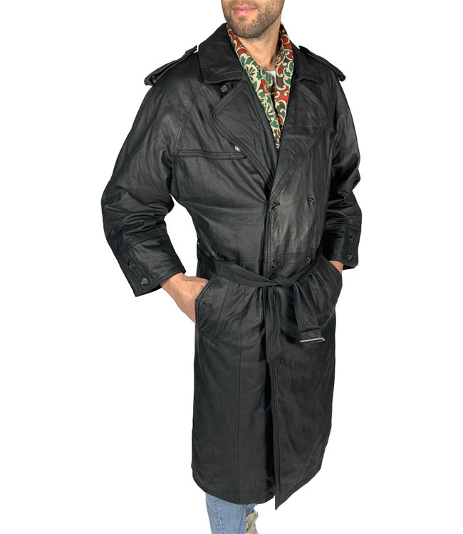 Manteaux Vintage: Napa Manteaux 70's en Cuir Hommes