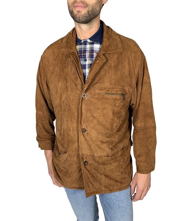 Vestes Vintage: 70's Vestes en Daim Hommes