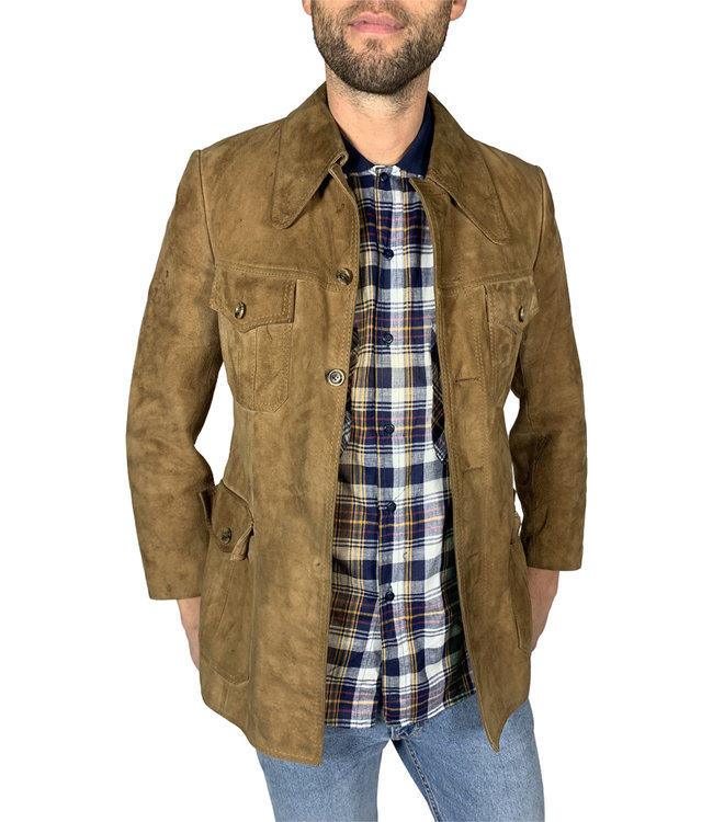 Vestes Vintage: 70's Vestes en Daim Hommes