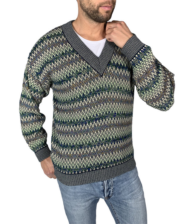 Tricot Vintage: Pull V-Col 90's