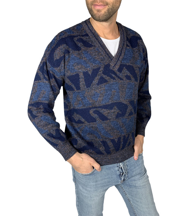 Pull V-Col 90s Vintage en Gros | ReRags