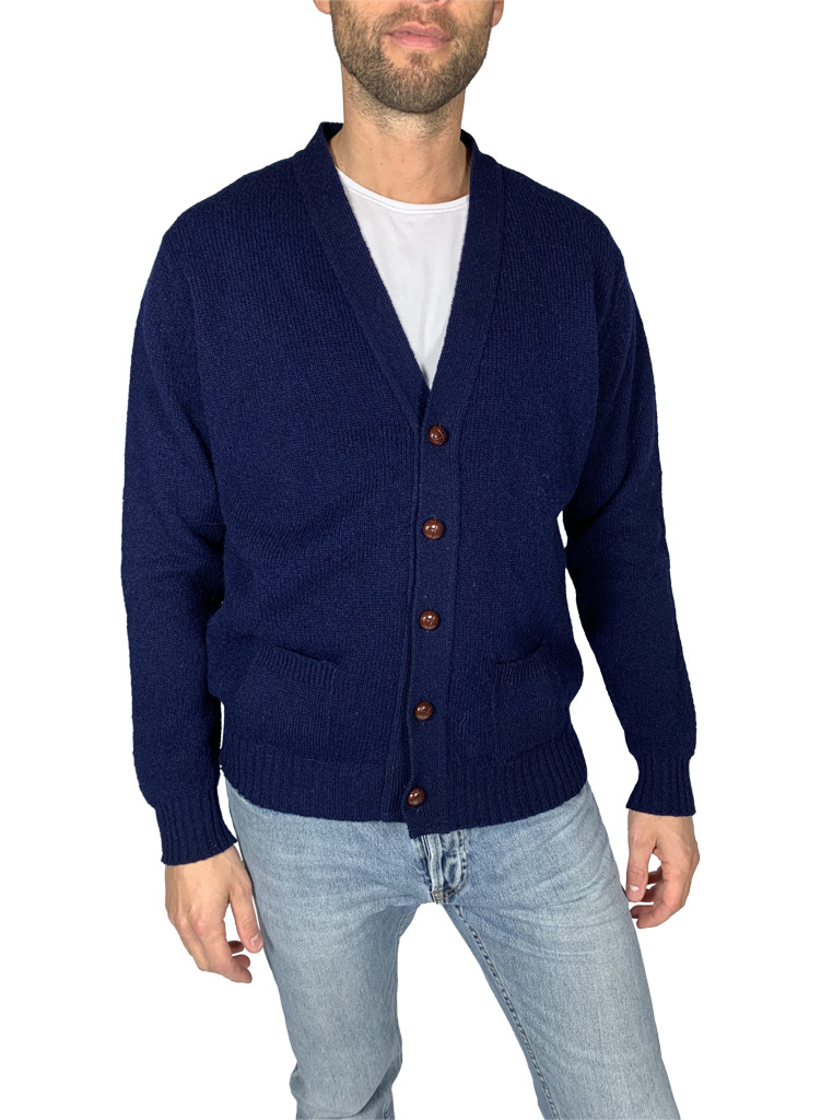 Cardigan Homme En Laine Tricotée - Style Vintage Décontracté - Fermeture éclair - Manches Longues - Tendance Automne-hiver