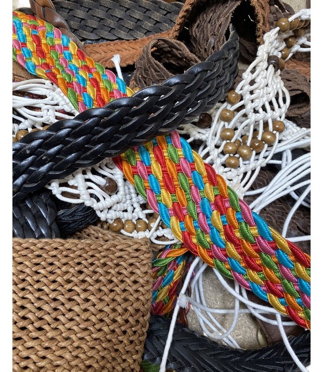 Vintage Belts: Braided Leather Belts