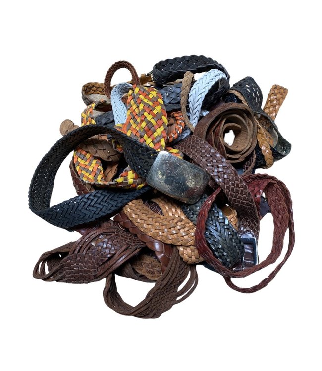 Ceintures en Cuir Tressées Vintage en Gros | ReRags