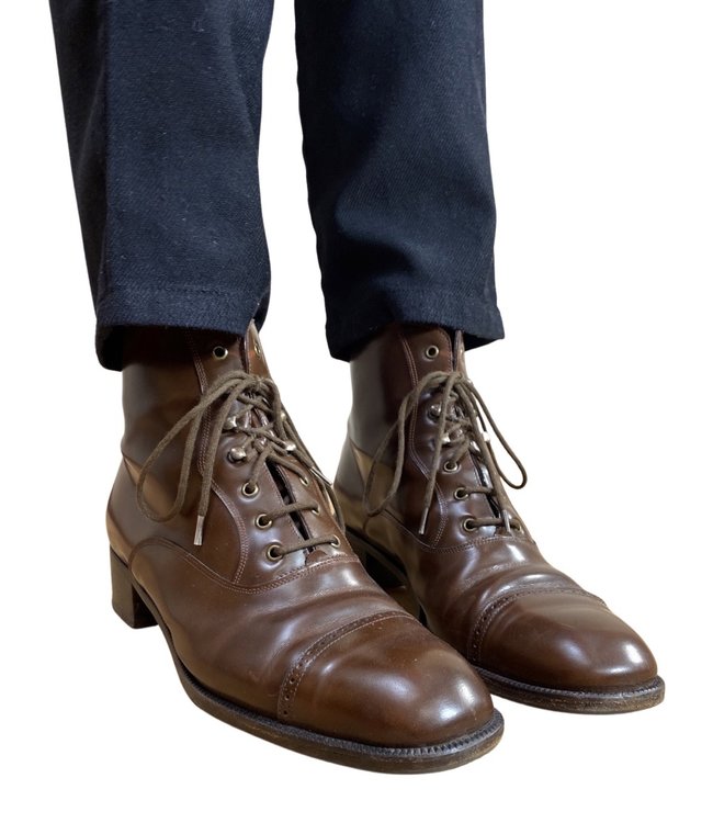 Chaussures Vintage: Bottes à Lacets