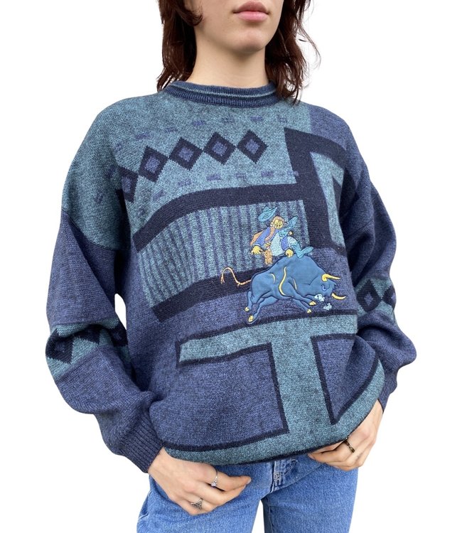 Vintage Knitwear: Application Jumpers / Cardigans Men