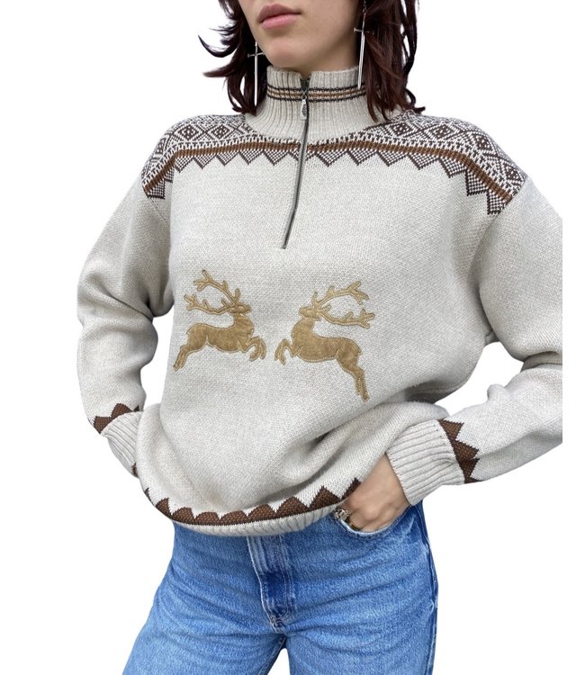 Vintage Knitwear: Application Jumpers / Cardigans Men